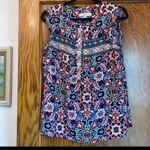 Ann Taylor loft sleeveless cap sleeve blouse